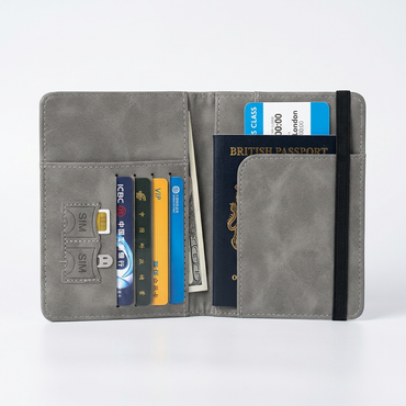 Premium RFID Travel Passport Wallet & Document Organizer | Passport Holder with Card Slots, Cash Pocket & Boarding Pass Storage for Men & Women