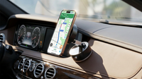 Double-Sided Magnetic Vacuum Phone Holder – Foldable & Retractable Hands-Free Desk, Car, and Travel Mount