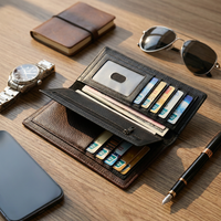Heritage Unisex Long Wallet | 12 Card Slots, Dual Cash Compartments & Half-Zip Pocket