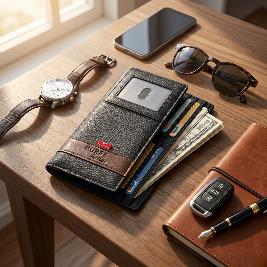 Heritage Unisex Long Wallet | 12 Card Slots, Dual Cash Compartments & Half-Zip Pocket