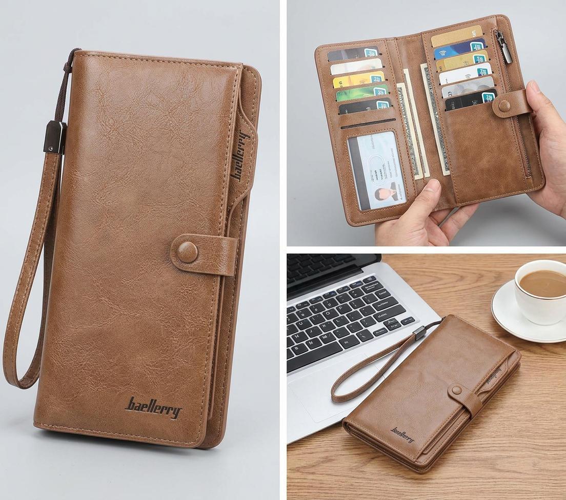 Baellerry Premium Long Wallet | SC-1001 (Unisex)